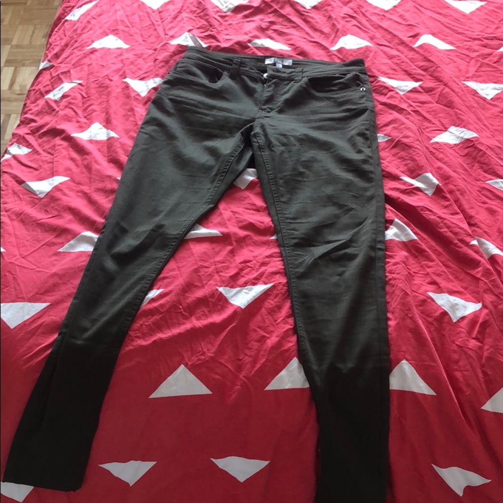 Kaki green jeans